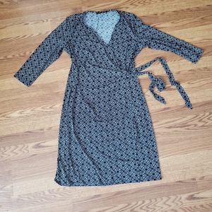 Black Label Evan Picone Women's 3/4 Sleeve Dress sz Large 14